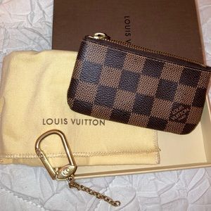 Louis Vuitton Cles Key Pouch Damier Ebene